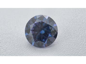 Veiling - Moissanite briljant 1 crt Sapphire Blue ( GRA Gece, Nieuw
