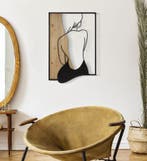 WANDPANEEL SCHOONHEID IJZER EN HOUT 60X2X90, Ophalen of Verzenden, Nieuw