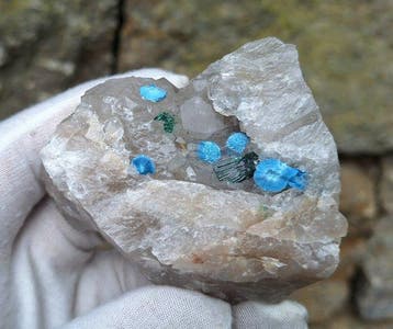 Dioptas, Shattuckiet - Kaokoveld Namibië, Kristal- 138 g