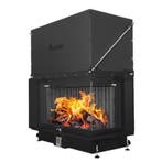 Inbouw Houtkachel Quattro 100 Max Rechts Glas, Nieuw