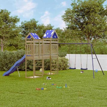 vidaXL Speelhuis geïmpregneerd grenenhout, Verzenden, Nieuw