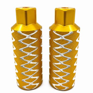 BMX Freestyle Voetrusten (Pegs) Aluminium Goud – 110 mm (Set, Fietsen en Brommers, Ophalen of Verzenden, Nieuw, Hbs