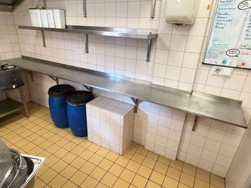 RVS wandschap 360 cm