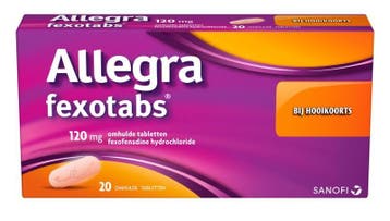 Allegra Fexotabs hooikoortstabletten 20 stuks, Verzenden, Nieuw