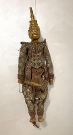 Marionetta Birmana Yoke Thé - sculptuur - Myanmar/Birma, Antiek en Kunst, Kunst | Niet-Westerse kunst