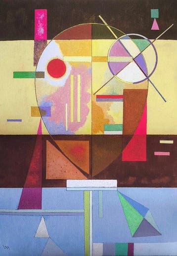 Wassily Kandinsky (1866-1944) (after) - Zersetzte Spannung, Antiek en Kunst