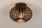 Rietveld Plafondlampen - Bruin - Metaal, Hout, Rotan, Huis en Inrichting, Lampen | Plafondlampen, Verzenden, Nieuw