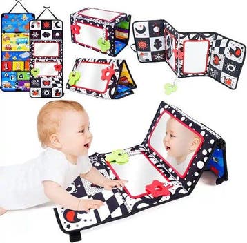 2dekans | MontiPlay® Buikligtrainer Baby - Knisperboekje, Kinderen en Baby's, Ophalen of Verzenden, Zo goed als nieuw