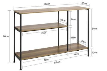 2dekans | Sobuy Wandtafel - Met 3 Planken - Max. 25 kg -, Ophalen of Verzenden, Zo goed als nieuw
