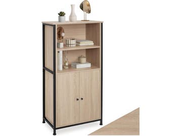 Tectake Houten Wandkast Doncaster - Boekenkast - 2 Open, Huis en Inrichting, Verzenden, Nieuw