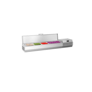 GGM Gastro | Opzetkoelvitrine PREMIUM PLUS - 1328x353mm - 5x, Verzenden
