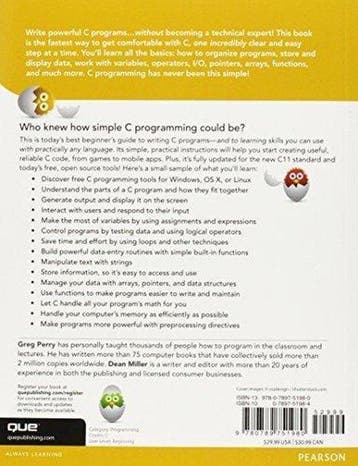 C Programming Absolute Beginners Guide / Absolute, Verzenden, Gelezen, Perry Greg