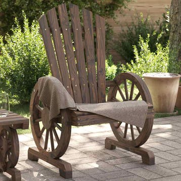 vidaXL Tuinstoel Adirondack massief vurenhout, Verzenden, Nieuw, Hout