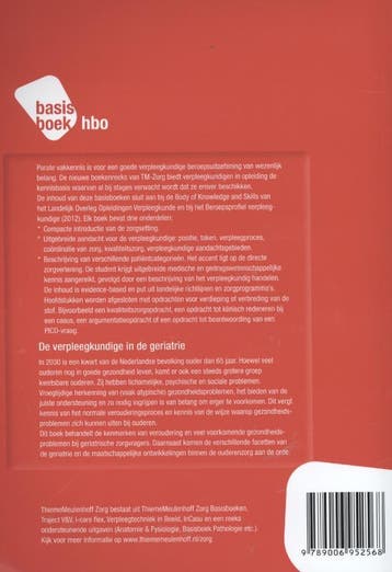 TM-zorg basisboeken De verpleegkundige in de geriatrie /, Boeken, Schoolboeken, Verzenden, Gelezen, Freek Gillisen