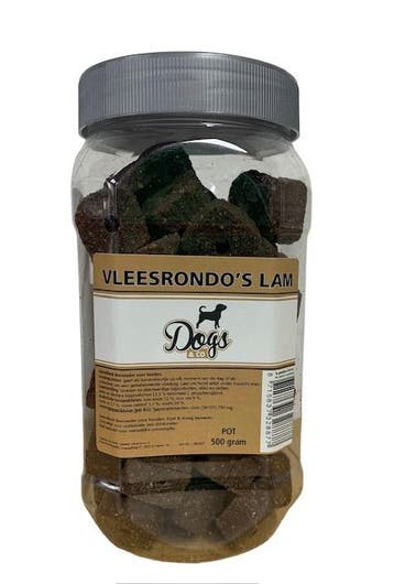 Snacks in Pot 500 gram -  Vleesrondos Lam (Hond), Dieren en Toebehoren, Dierenvoeding, Ophalen of Verzenden