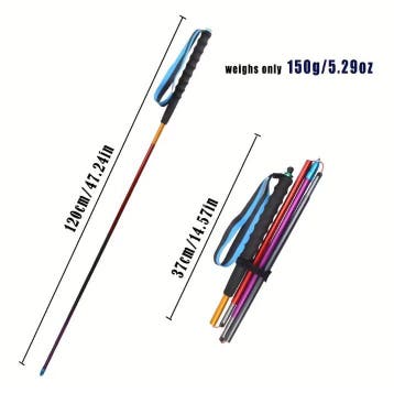 Opvouwbare Trekkingstokken Ultralicht Antislip Grip, Sport en Fitness, Bergsport en Wandelen, Verzenden, Nieuw