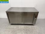 RVS Warmhoudkast 2 Schuifdeuren 140 x 70 x 81 cm 230V Horeca, Ophalen of Verzenden, Gebruikt