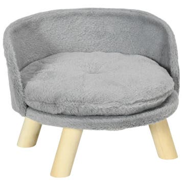 TRUUSK Honden- en Kattenbed - Grijs - Antislip Houten Poten, Verzenden, Nieuw