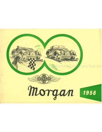 1958 MORGAN PROGRAMMA BROCHURE ENGLISH, Nieuw, Author