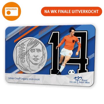 Johan Cruyff Legacy 2016–2026 – Penning in coincard, Postzegels en Munten, Verzenden