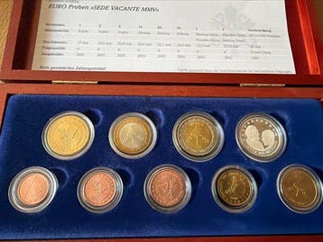 Vaticaan. Euro 2005, Coin Set Vatikan Probe Set mit