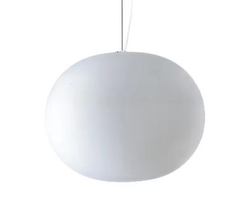 Witte Glazen Bol Hanglamp – Moderne LED Lamp voor Woon, Huis en Inrichting, Lampen | Hanglampen, Nieuw, Verzenden