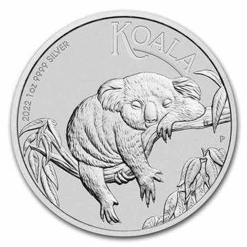 Koala 1 oz 2022 (300.000 oplage), Verzenden, Losse munt, Zilver