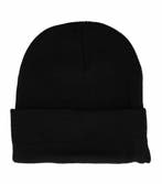 Beanie Muts - Basic - Unisex - Zwart, Nieuw