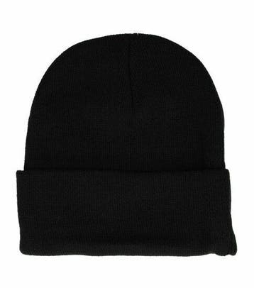 Beanie Muts - Basic - Unisex - Zwart, Nieuw