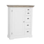 *WOONWINKEL* Tower Living Fleur Spekkast Wit Hout, Huis en Inrichting, Kasten | Wandmeubels, Verzenden, Nieuw