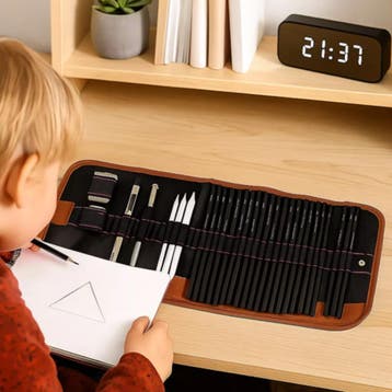 Maaleo Tekenset 29-delig – Schetsen & Houtskool in Etui, Hobby en Vrije tijd, Ophalen of Verzenden, Nieuw