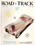 1955 ROAD AND TRACK MAGAZINE FEBRUARI ENGELS, Nieuw, Author