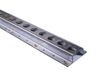 Vloerrail rond gat 25 mm staal 3 meter, Verzenden, Nieuw