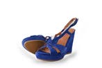 Mano Sleehakken in maat 36 Blauw, Mano, Zo goed als nieuw, Schoenen met hoge hakken, Verzenden