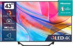 Hisense 43A79NQ - 43 inch 4K Ultra HD 60Hz smart LED TV, LED, Zo goed als nieuw, 100 cm of meer, 4k (UHD)