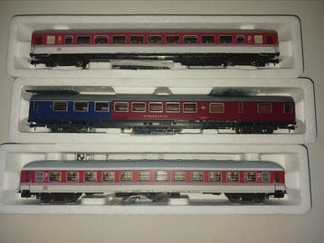 Roco H0 - 44785/44786/44745 - Modeltrein personenwagen (3) -, Nieuw