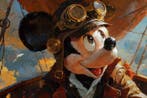 Iconica - Captain Mickey Mouse - Unique 1/1 XXL (100x150 cm)