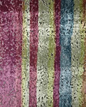 Luxe Fluweel Oneven Strepen Multicolor, Nieuw, Overige kleuren