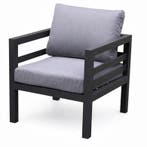 Fabri lounge tuinstoel aluminium antraciet, Tuin en Terras, Ophalen of Verzenden, Nieuw, Aluminium