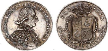 Duitsland, Würzburg. Georg Karl von Fechenbach 1795-1802. 20