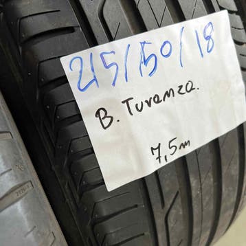 2 x Bridgestone Turanza 215-50-18 Zomerbanden 7,5mm, 18 inch, Ophalen of Verzenden, Band(en), Personenwagen