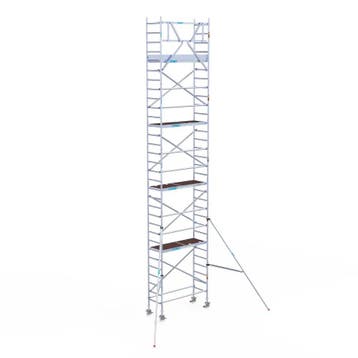 Rolsteiger Original 75x190 10,2m werkhoogte tegen de gevel, Doe-het-zelf en Verbouw, Steigers, Verzenden, Nieuw, Rolsteiger of Kamersteiger