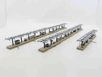 Vollmer H0 - 3532 - Modeltreingebouwen (10) - 10 perrondelen, Nieuw