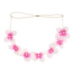 Haarband Bloem - Metaaldraad - Bloemenkroon - Wit Roze, Nieuw