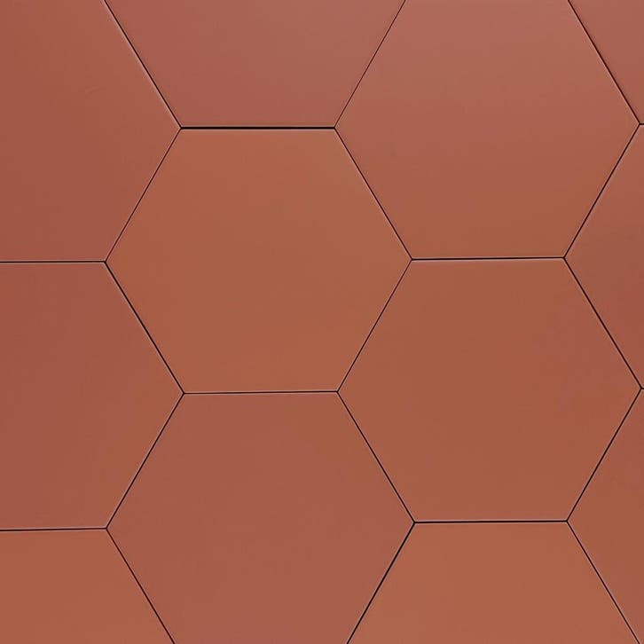 Vloertegel wandtegel hexagon coimbra terracotta 17,5x20 r9, Doe-het-zelf en Verbouw, Tegels, Vloertegels, Nieuw, 10 m² of meer