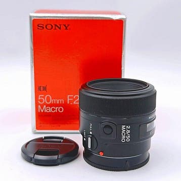 Sony SAL50M28 MACRO Box with cap 50 F2.8 Cameralens, Nieuw