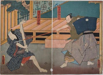Toyokuni III · Nezumi Komon Haru no Shingata · 1857 · Twee