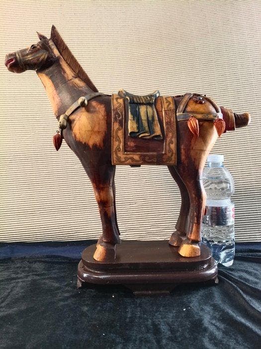 Paard Bot - cavallo - 37 cm - 8.8 cm - 39.5 cm-, Antiek en Kunst, Curiosa en Brocante