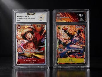 One Piece - 2 Graded card - One Piece - Monkey D. Luffy Foil, Nieuw