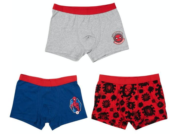 3 Pack SPIDER-MAN Jongens boxershorts - Grijs-Blauw-Rood, Kinderen en Baby's, Kinderkleding | Schoenen en Sokken, Verzenden
